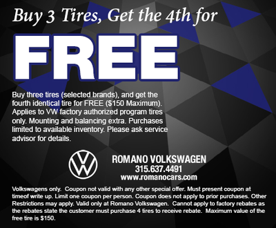 Buy 3 Tires, Get the 4th for FREE