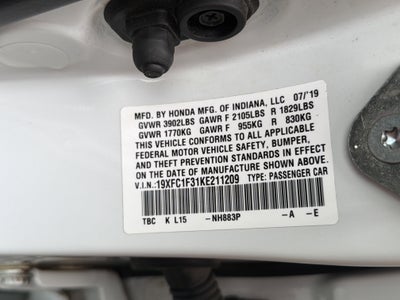 2019 Honda Civic Sedan EX