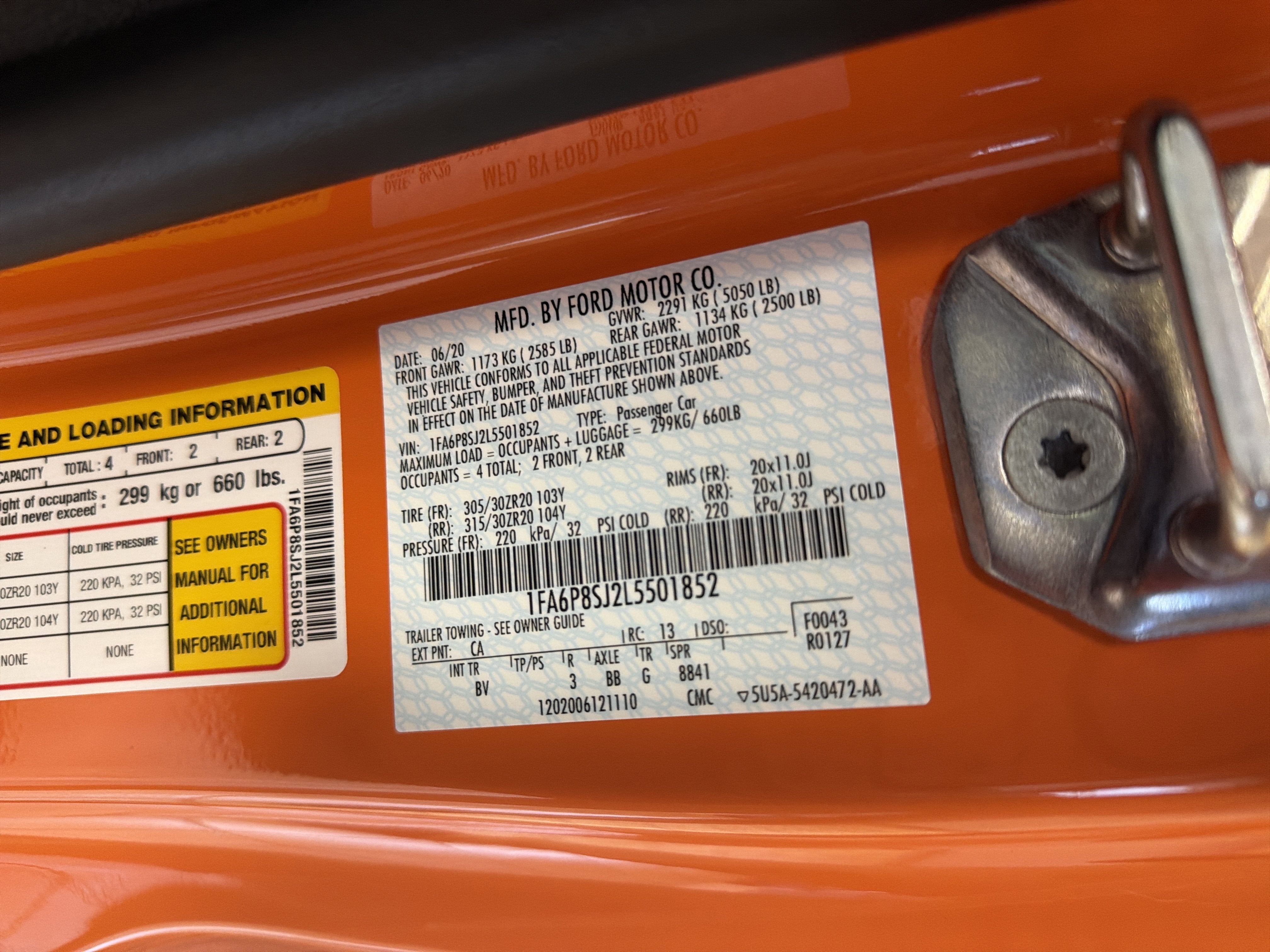 2020 Ford Mustang Shelby GT500