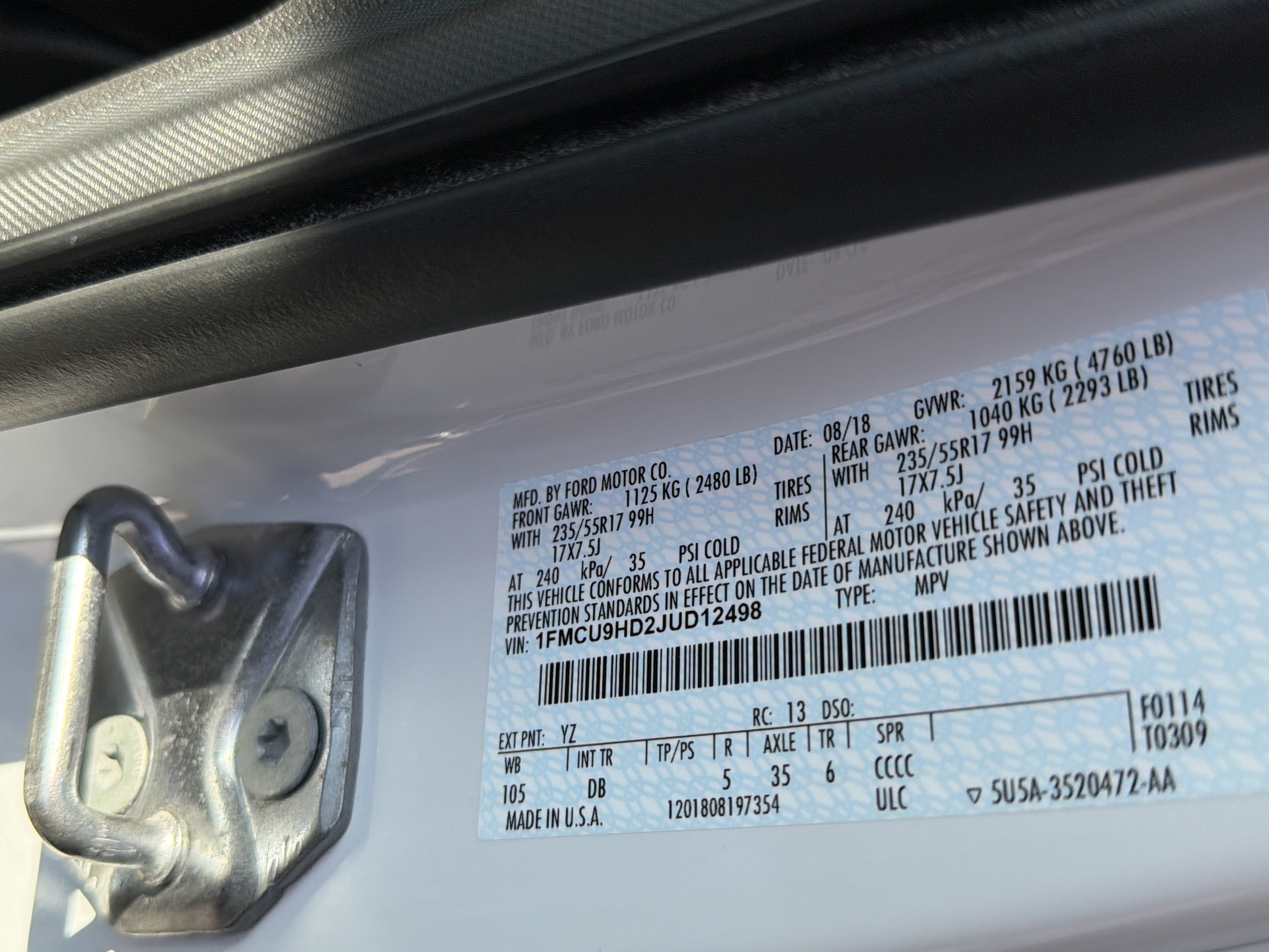 2018 Ford Escape SEL
