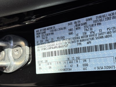 2024 Ford Escape ST-Line Elite