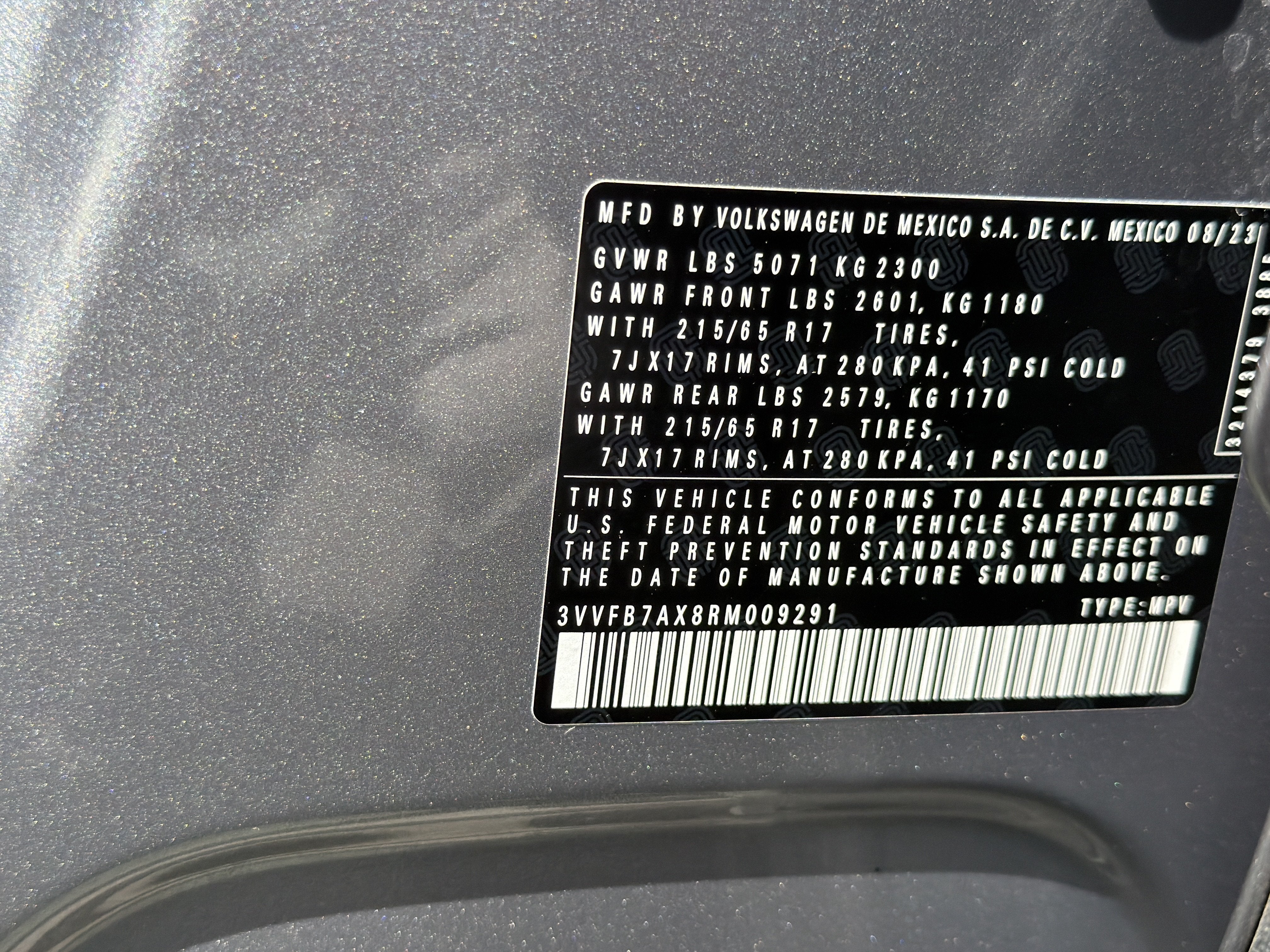 2024 Volkswagen Tiguan 2.0T S 4MOTION