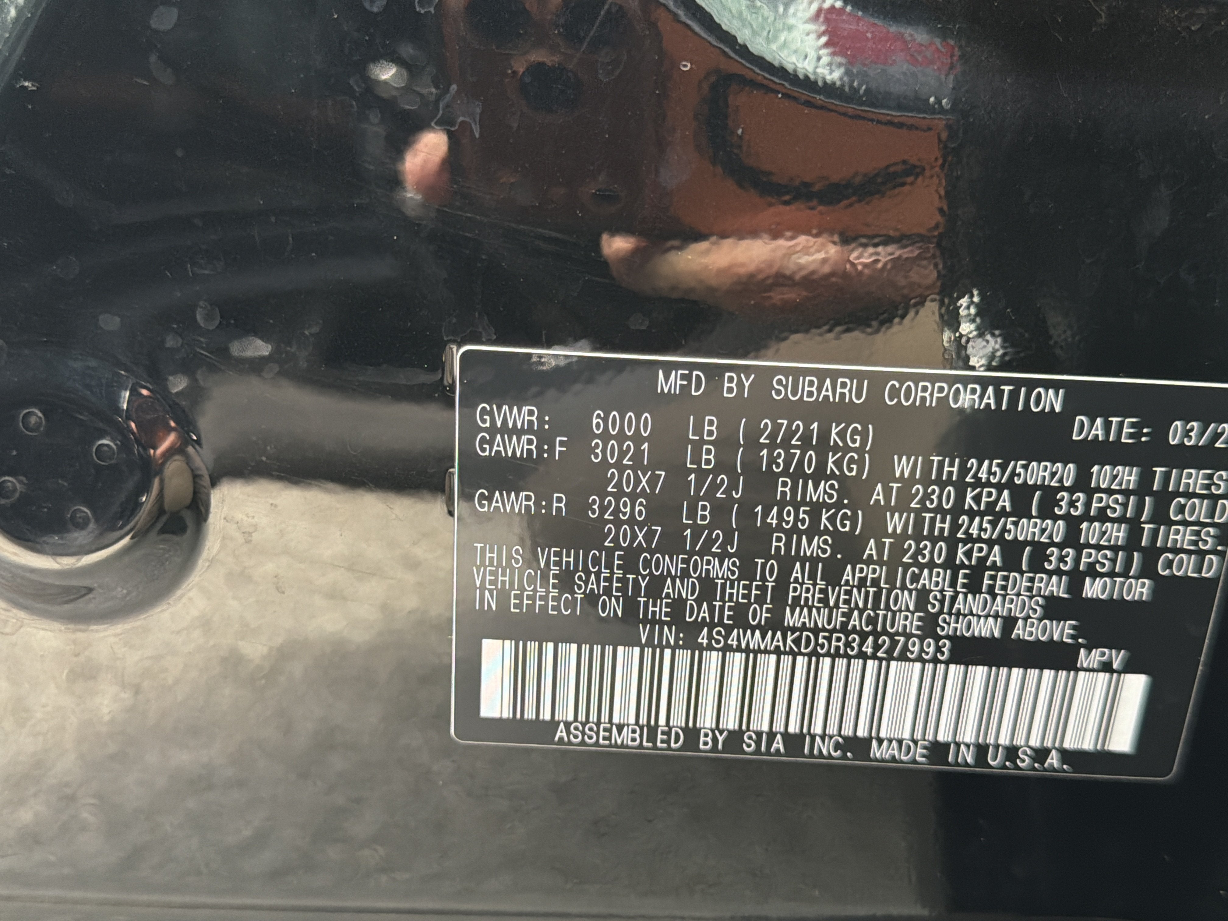 2024 Subaru Ascent Onyx Edition Limited