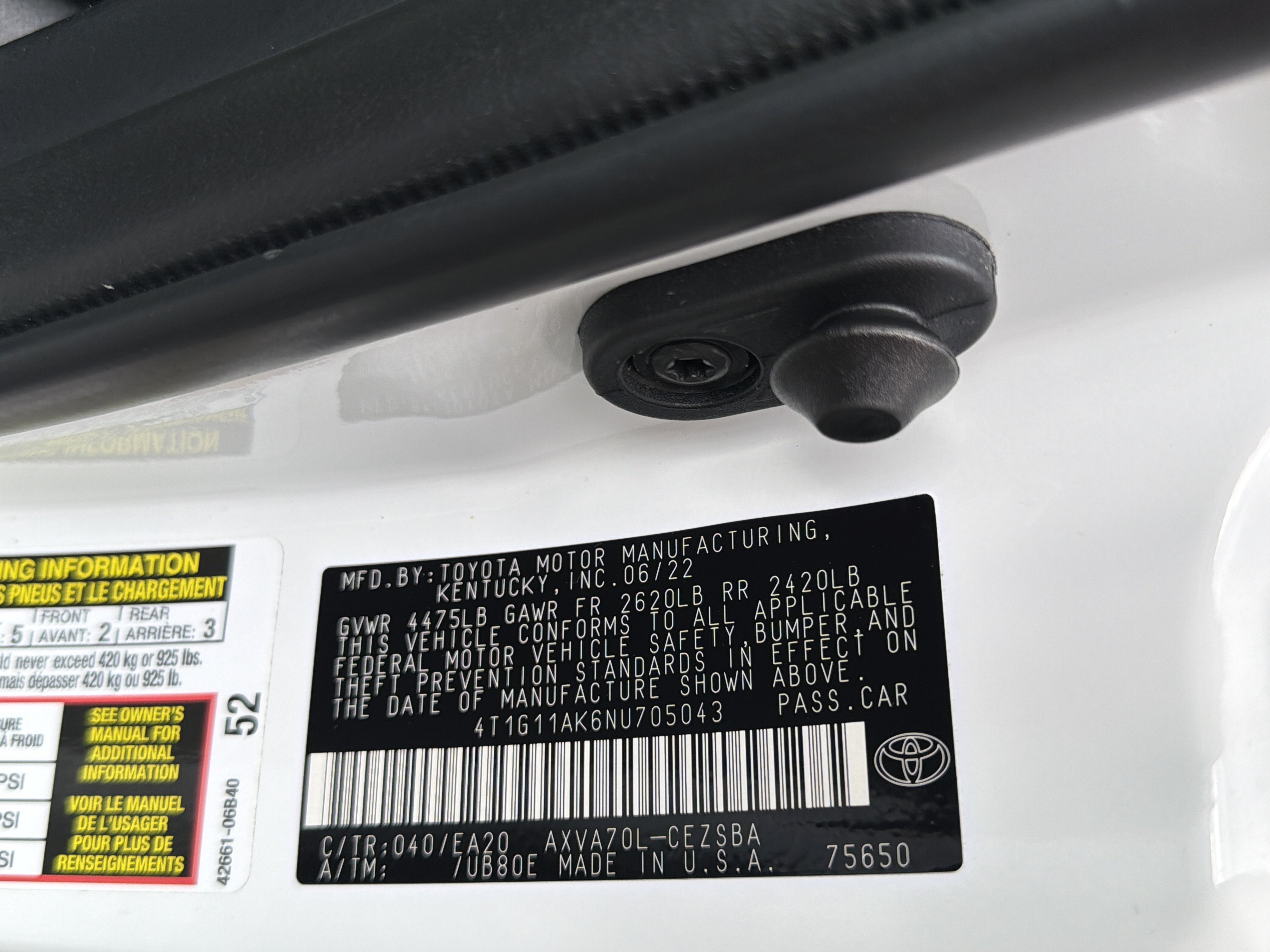 2022 Toyota Camry SE