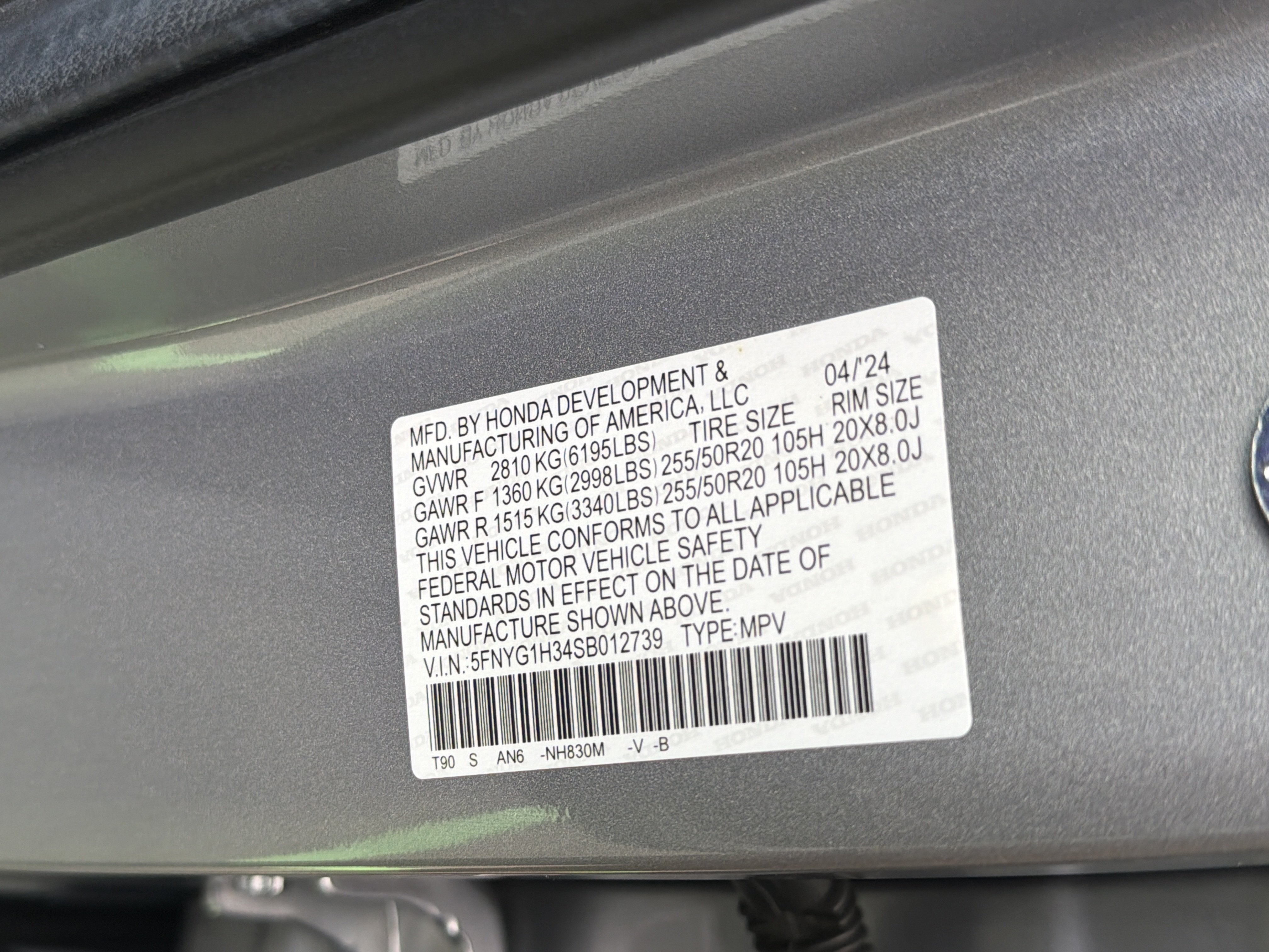 2025 Honda Pilot Sport