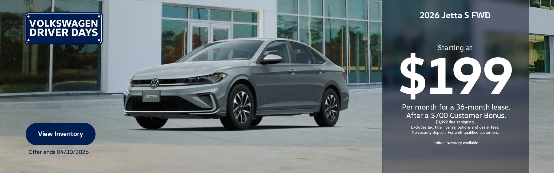 2026 National Jetta S FWD